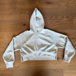 YPB Cropped Gray Athletic Hoodie